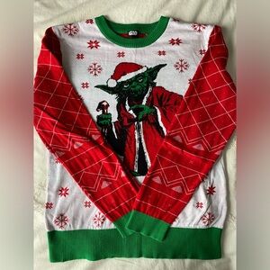 ✨Host Pick✨ Festive Yoda Christmas ugly sweater